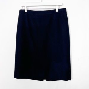 J Crew Womens Size 6 Skirt Black Pencil Skirt #2 Wool Lined RARE